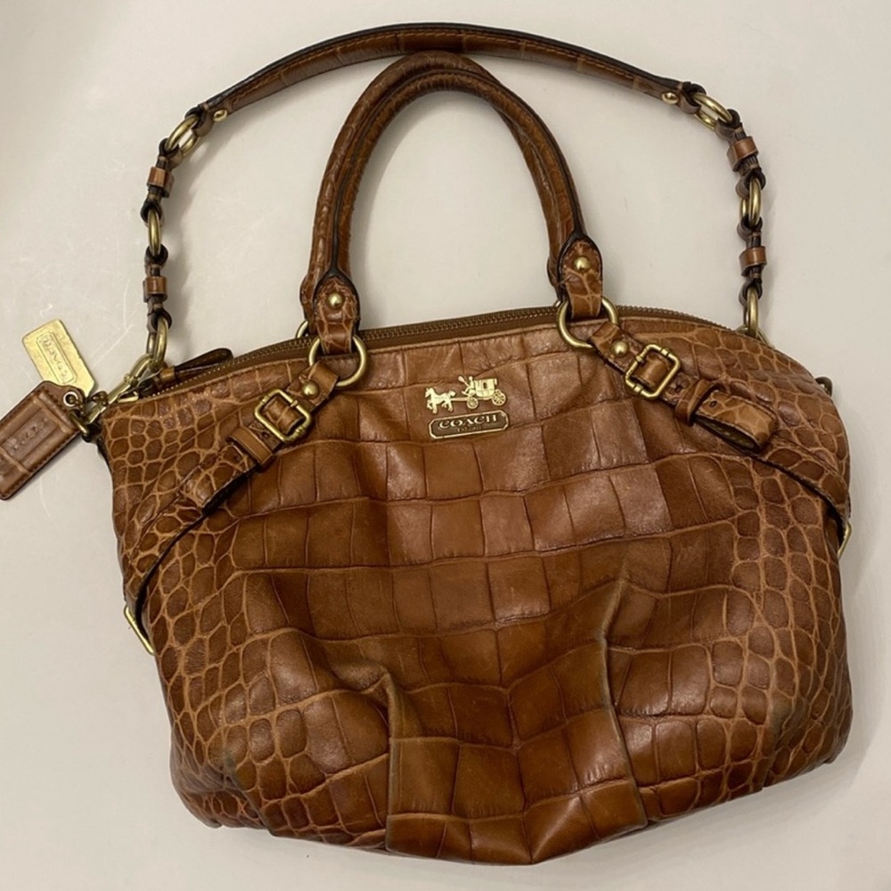 Coach Madison Alligator Handbag